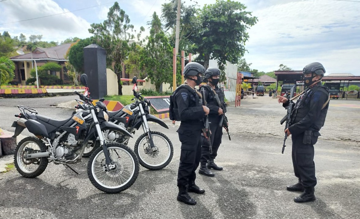 Jelang Pemilukada Brimob Kaltara Intensifkan Patroli Bermotor Di